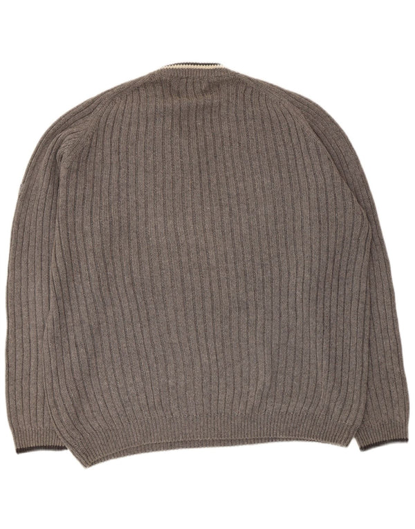 Pulover cu decolteu în V Tom Tailor pentru bărbați, XL, gri ramie