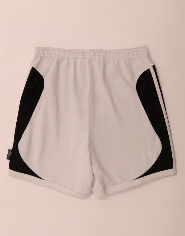 Pantaloni scurți sport Climalite Adidas pentru bărbați, mari, alb, din poliester