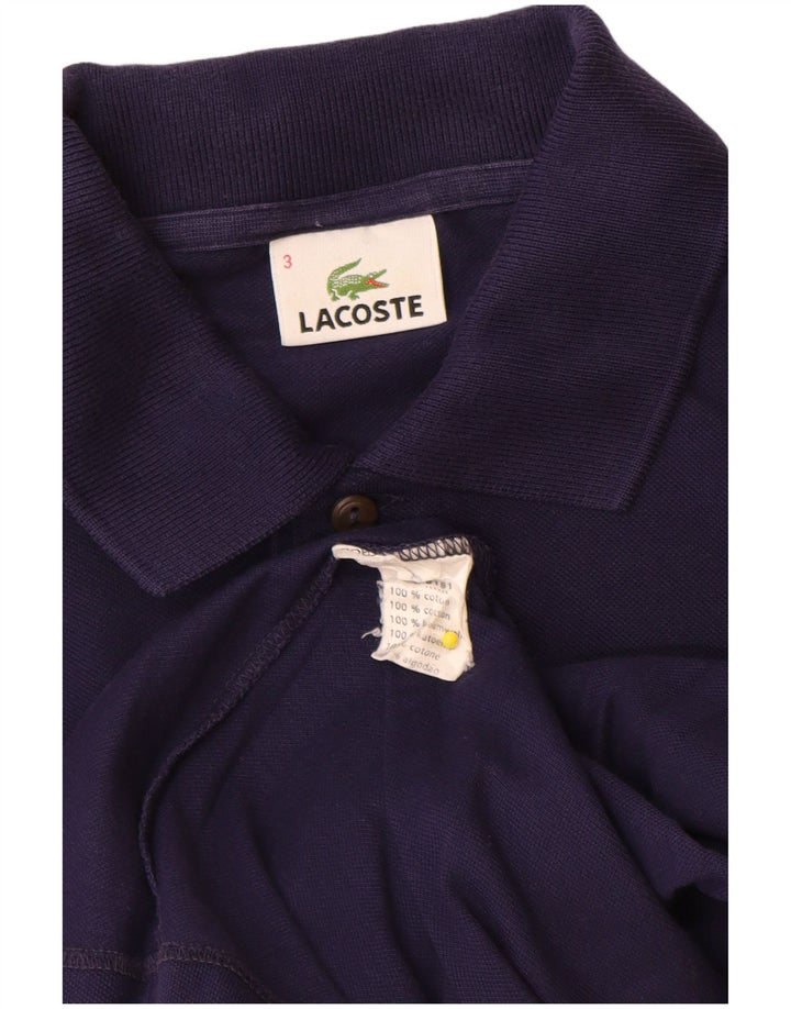 Tricou polo pentru bărbați Lacoste Mărimea 3 Bumbac bleumarin mic