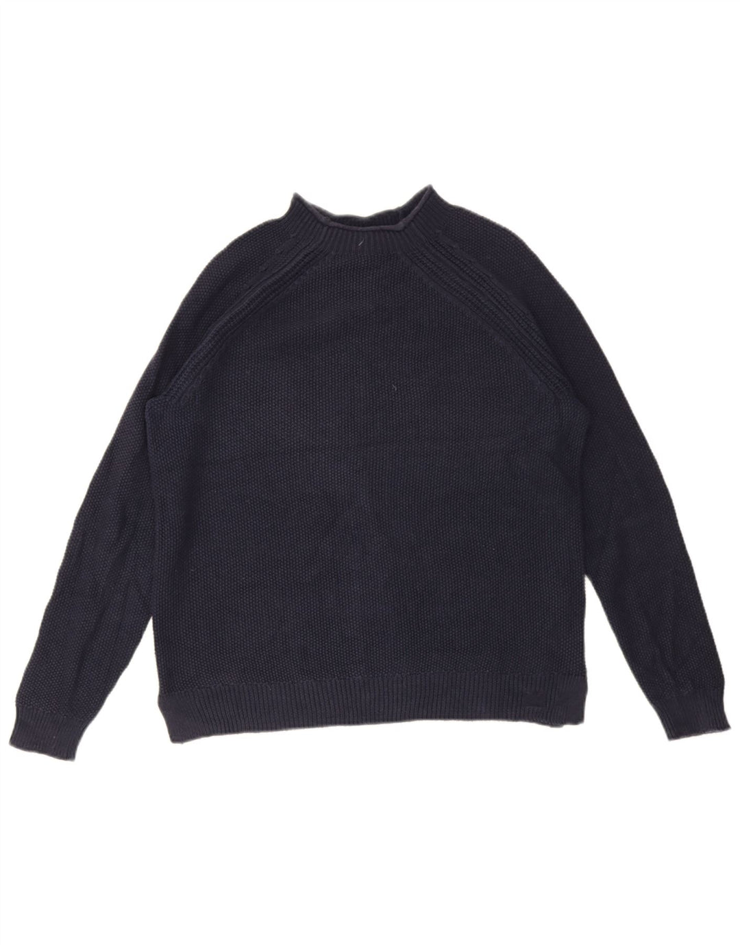 Crew Clothing Pulover cu gât țestoasă pentru femei UK 12 Medium Bleumarin