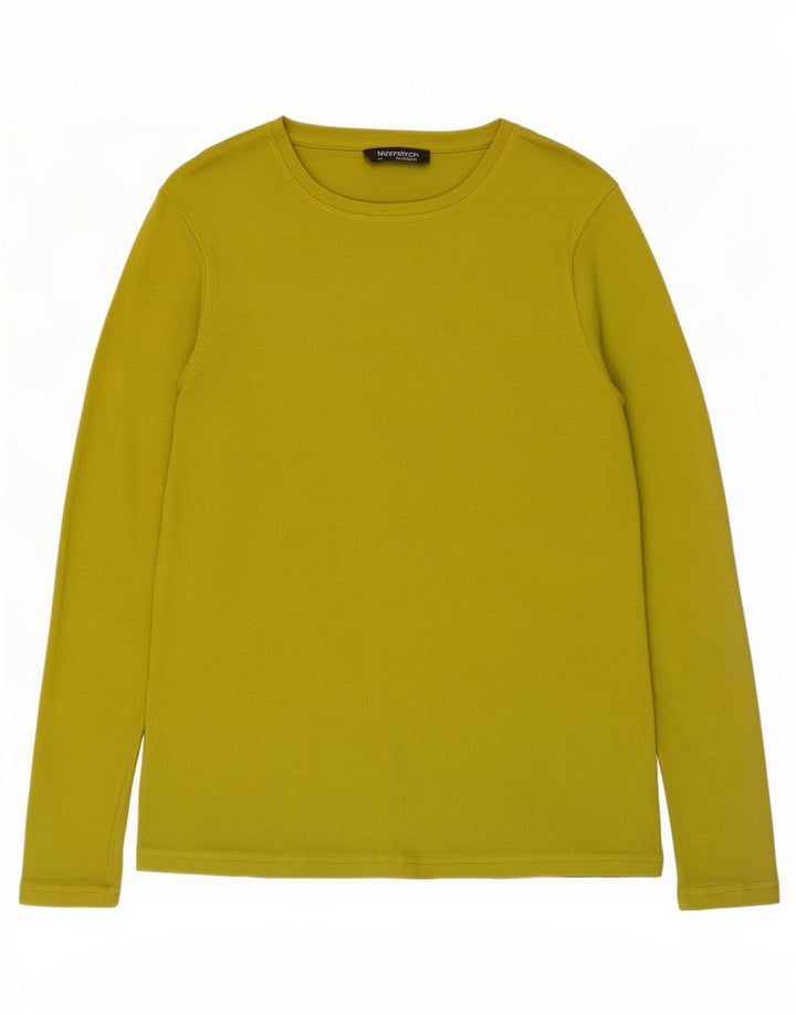 Marks & Spencer Top pentru femei cu mânecă lungă UK 14, bumbac verde mediu