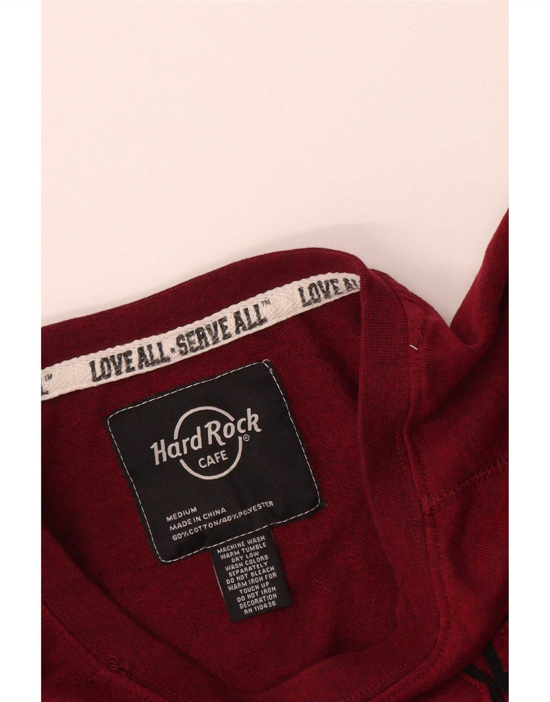 Hard Rock Cafe Pulover Phoenix pentru femei UK 14 Medium Burgundy