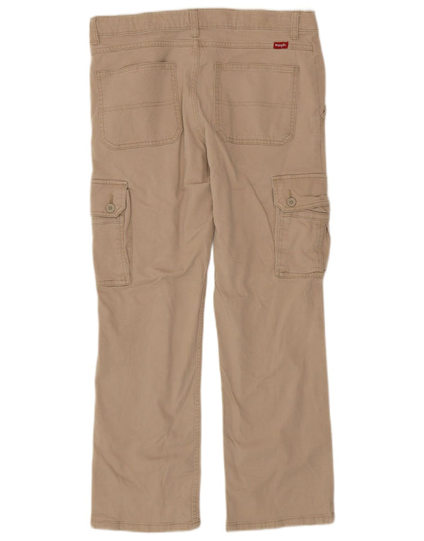 Pantaloni cargo drepti pentru băieți Wrangler Husky 15-16 ani W32 L27 bej