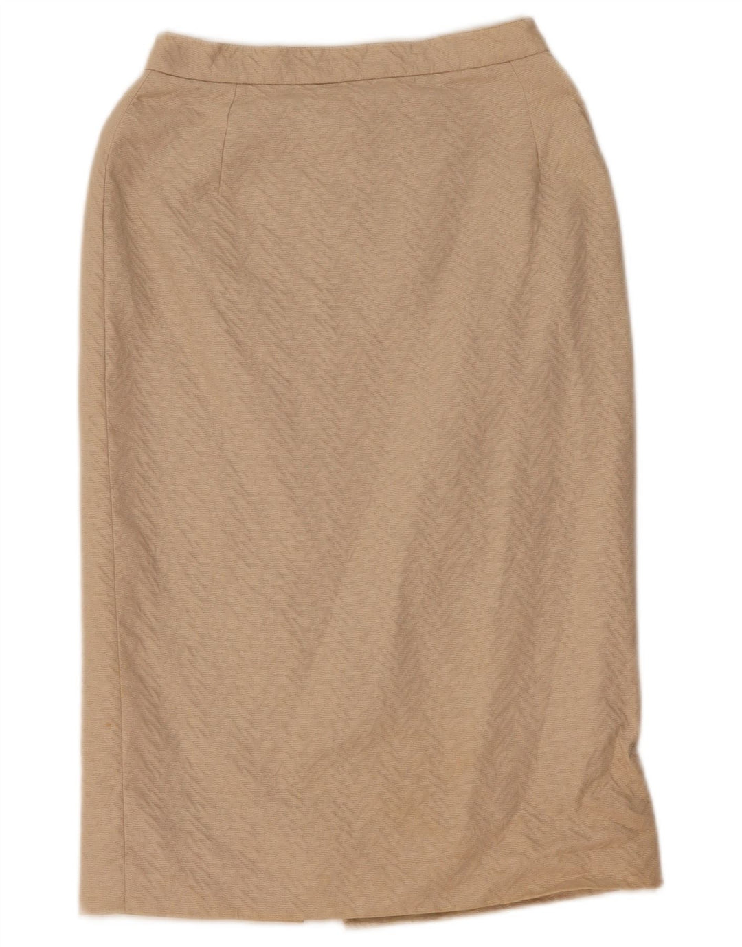 Fusta Dreaptă Femei VINTAGE W27 Mic Bej Chevron