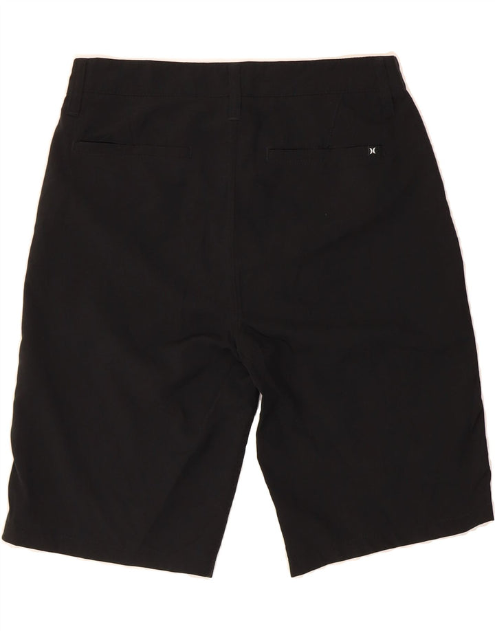 HURLEY Womens Chino Shorts W28 Medium Black Polyester Vintage Hurley and Second-Hand Hurley from Messina Hembry 