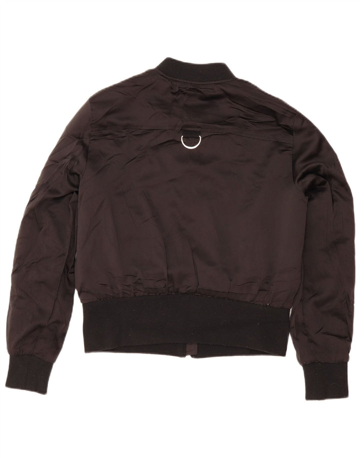 Bomber pentru femei Zara UK 14 Poliester mediu negru