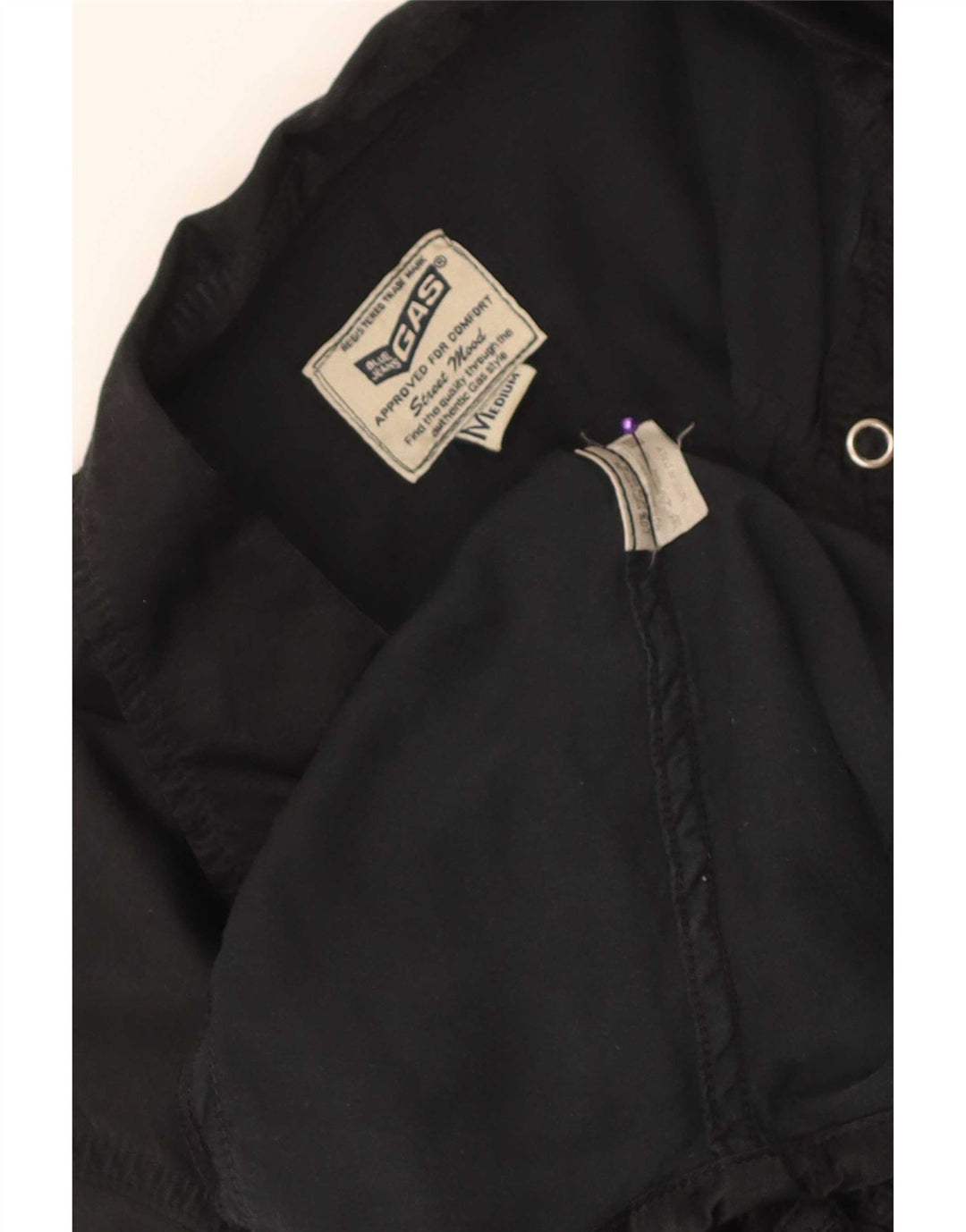 Cămașă Gas Women UK 12 Medium Black Viscose