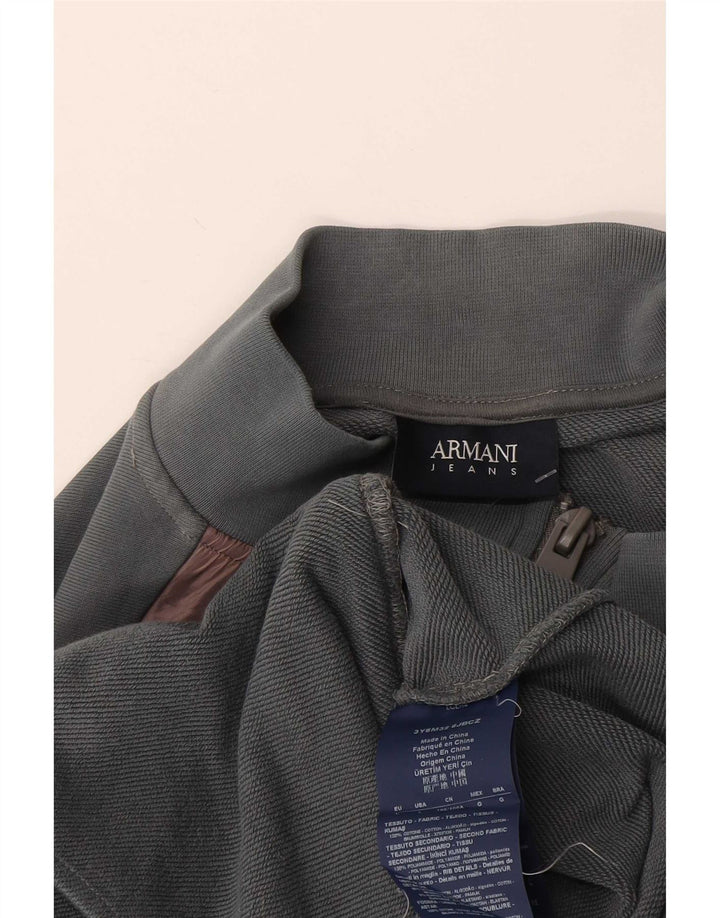 Jachetă de top pentru trening Armani Jeans pentru femei UK 16, mare, gri Colorblock