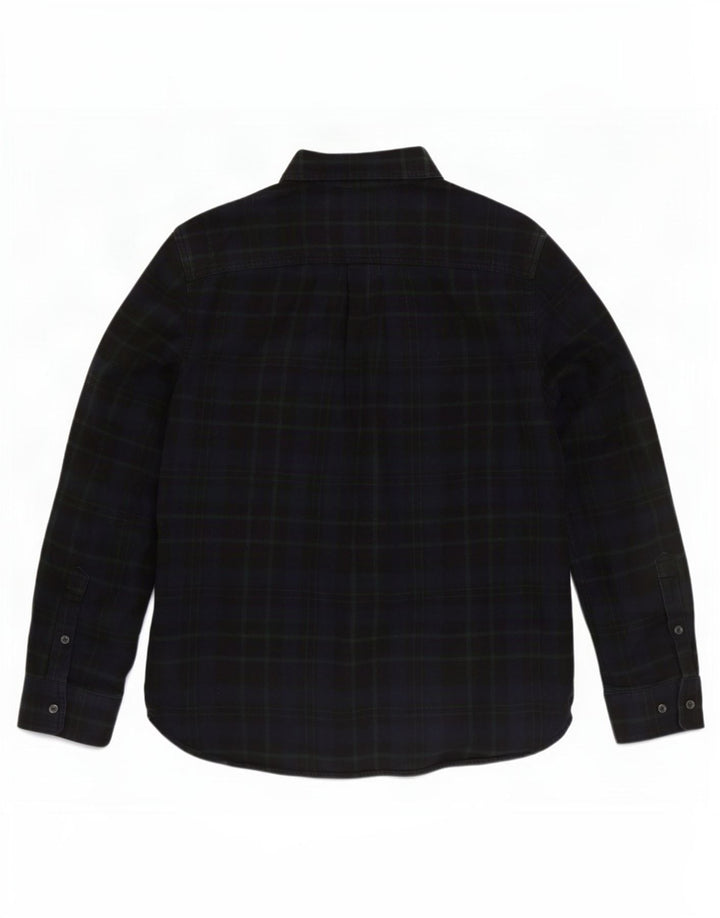 Cămașă de flanel pentru bărbați The North Face, bumbac cu carouri, albastru bleumarin mediu