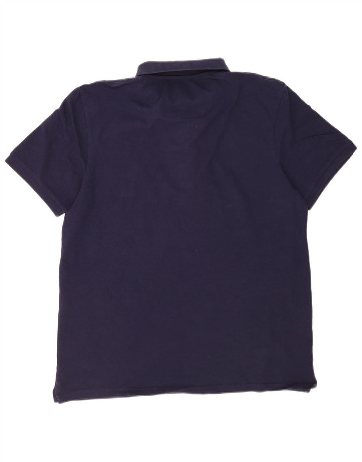Tricou polo pentru bărbați Lyle & Scott XL, bumbac bleumarin