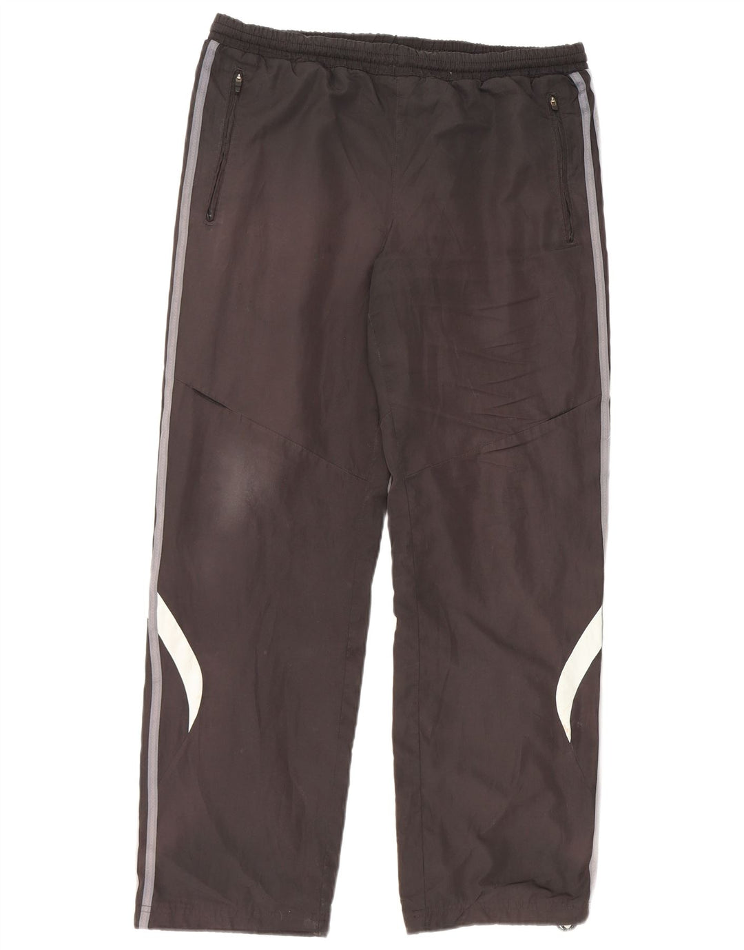 Pantaloni de trening Adidas pentru bărbați, negru mediu, poliester bloc de culoare