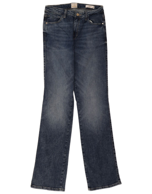 Guess Blugi drepți sexy cu talie medie pentru femei W28 L32 albastru