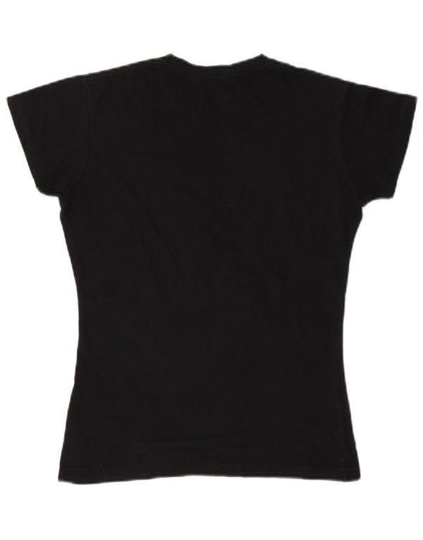 Hard Rock Cafe Amsterdam Tricou grafic Top UK 6 XS Bumbac negru