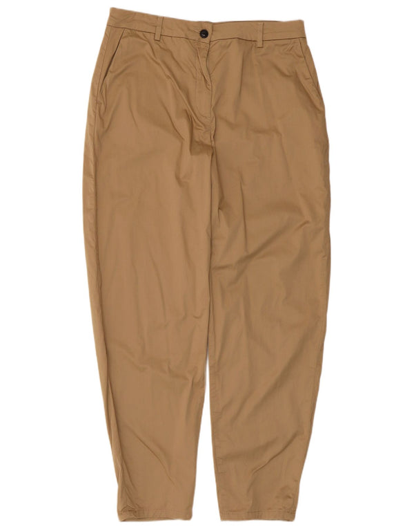 Pantaloni chino pentru femei cu talie înaltă Tommy Hilfiger UK 14 Large W32 L29 Bej