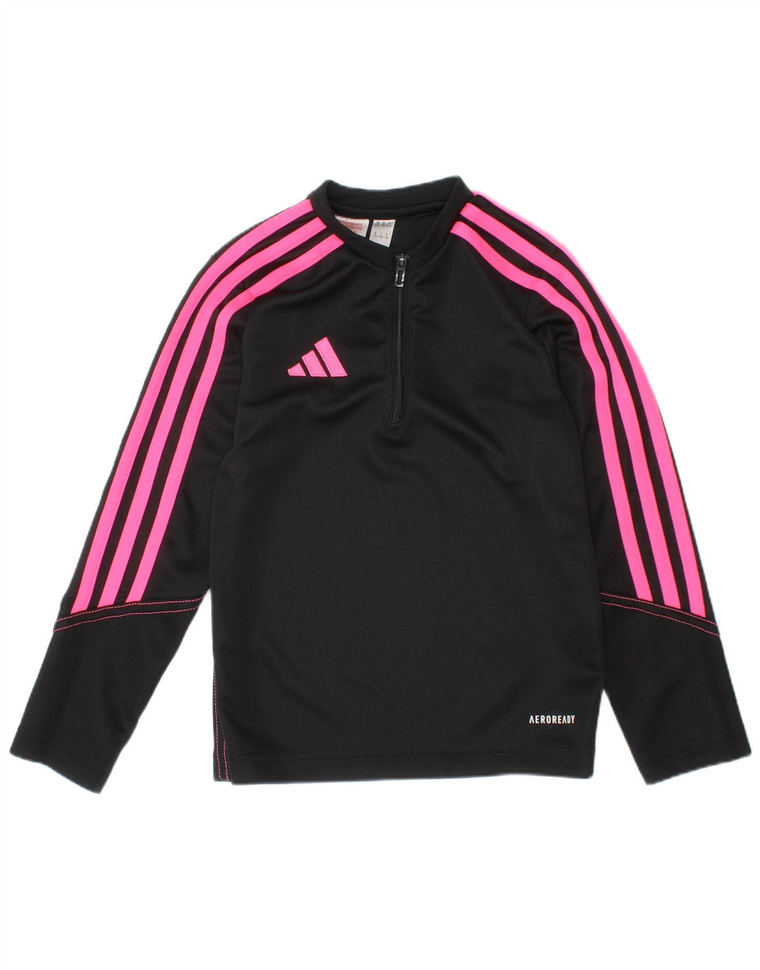 Adidas Fete Aeroready Zip Neck Pullover Trening Top 5-6 Ani Negru