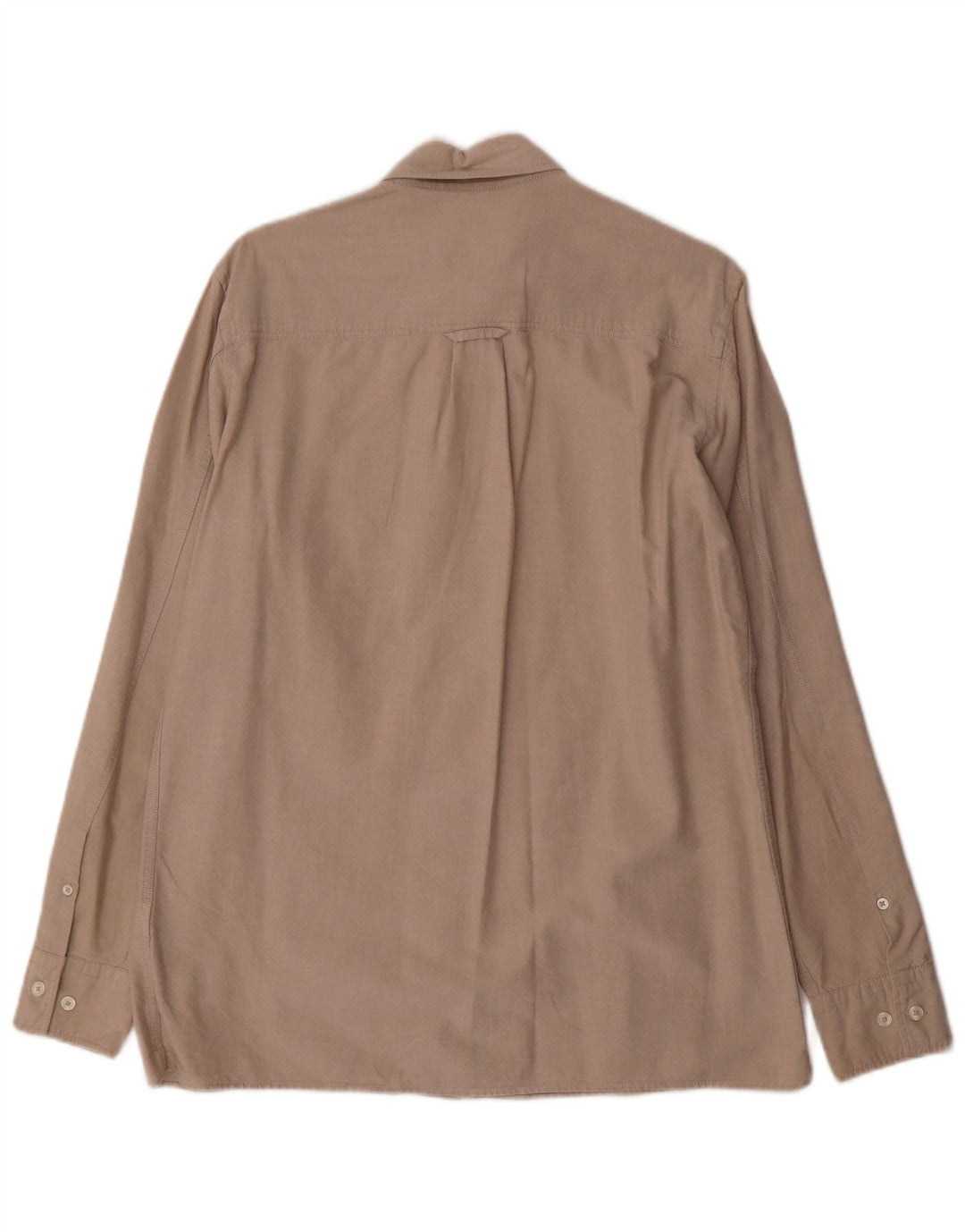 Massimo Dutti Mens Shirt Medium Beige Cotton