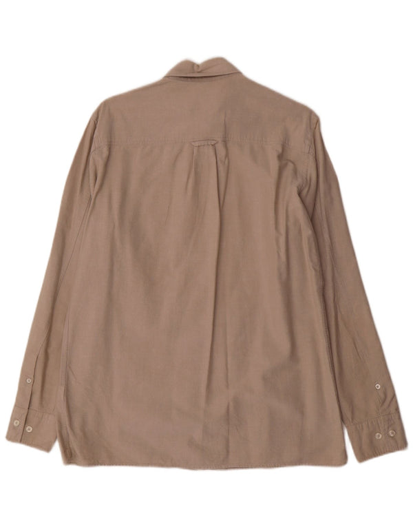 Massimo Dutti Mens Shirt Medium Beige Cotton