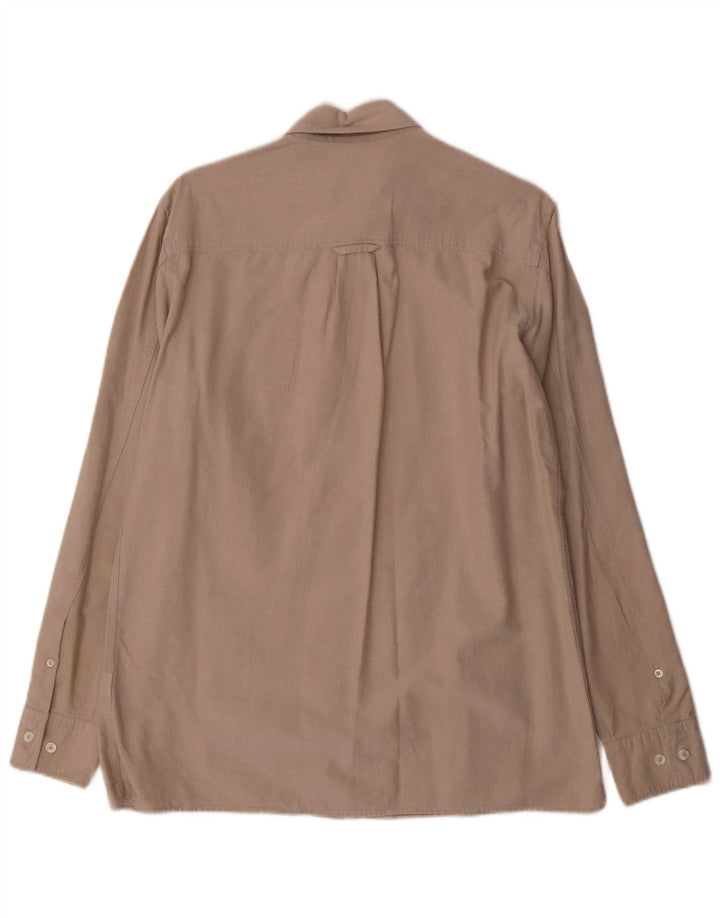 Massimo Dutti Mens Shirt Medium Beige Cotton