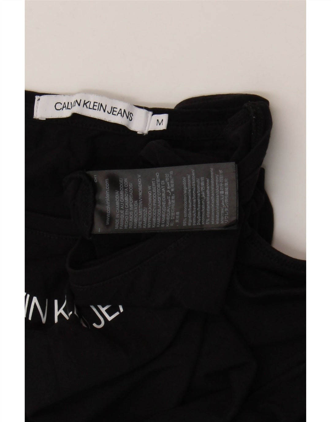 Body fără mâneci Calvin Klein Jeans pentru femei UK 12 Medium Black