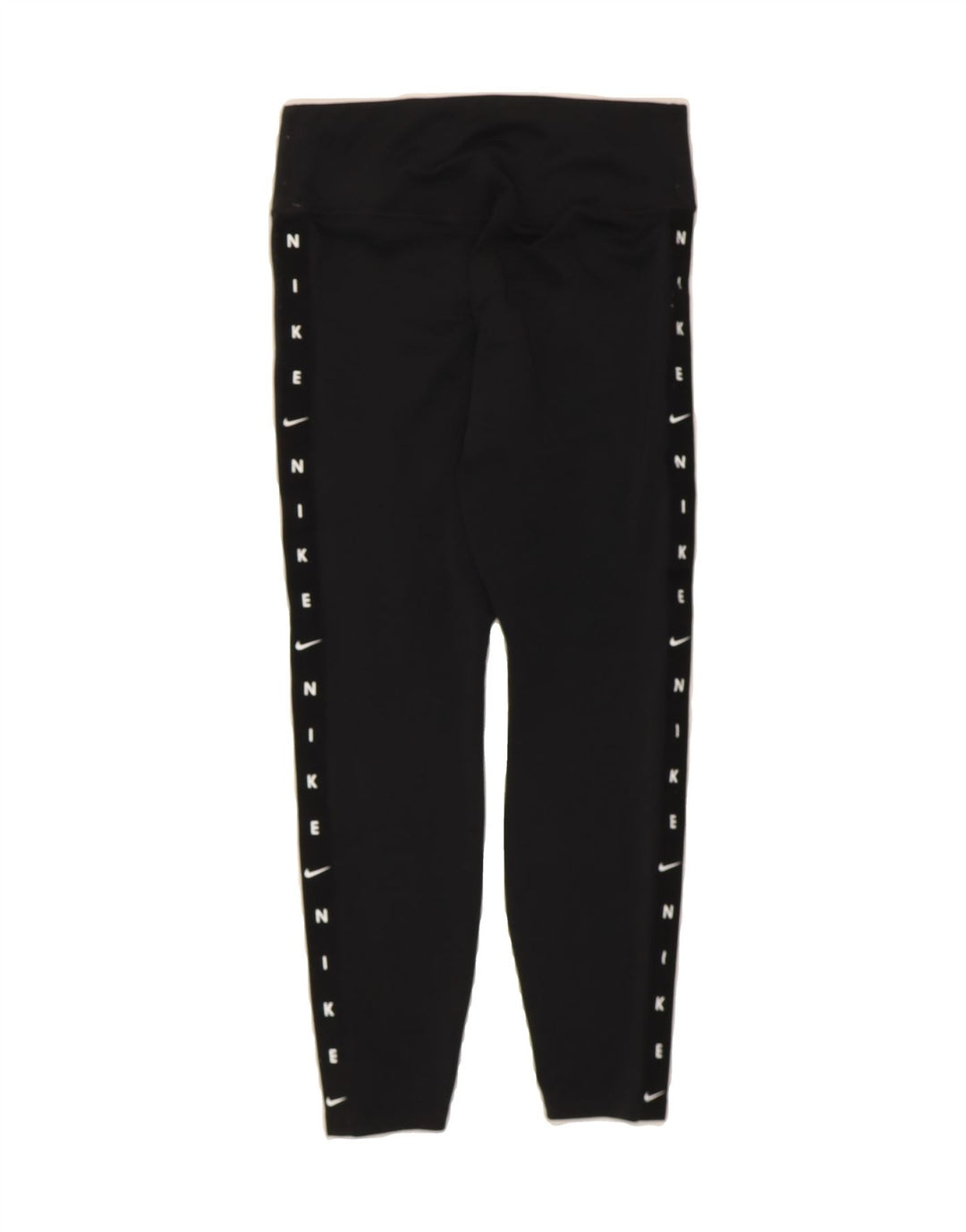 NIKE Womens Capri Graphic Leggings UK 10 Small  Black Polyester Vintage Nike and Second-Hand Nike from Messina Hembry 