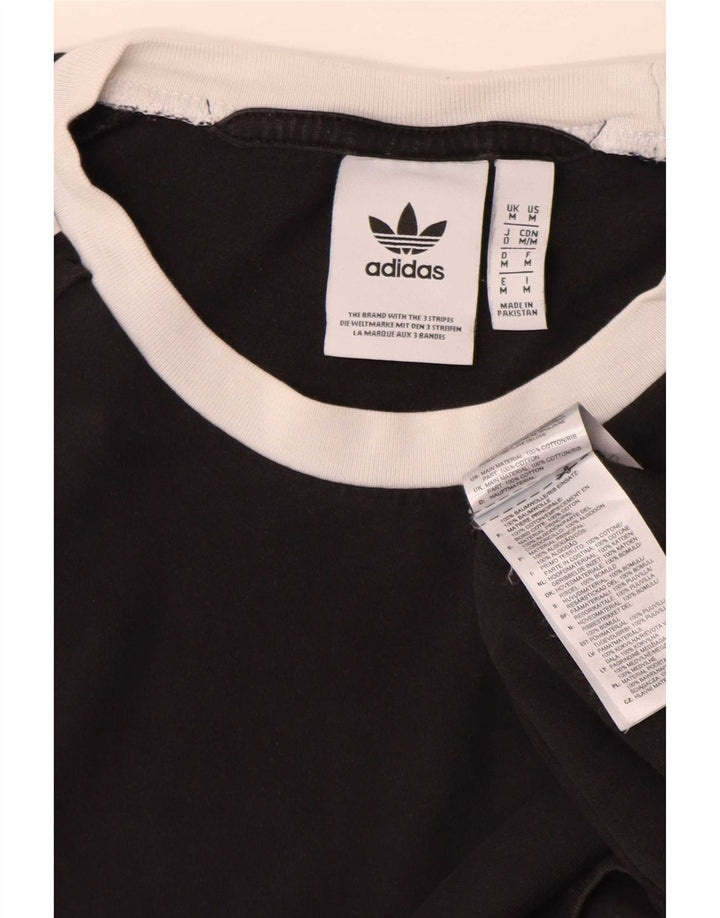 Tricou Bărbați Adidas Top Mediu Negru Bumbac