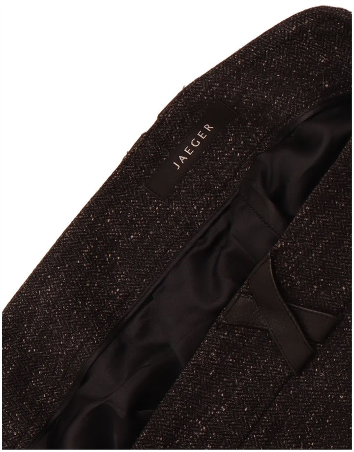 Pantaloni casual Jaeger pentru femei cu picioare largi W30 L31 gri pete