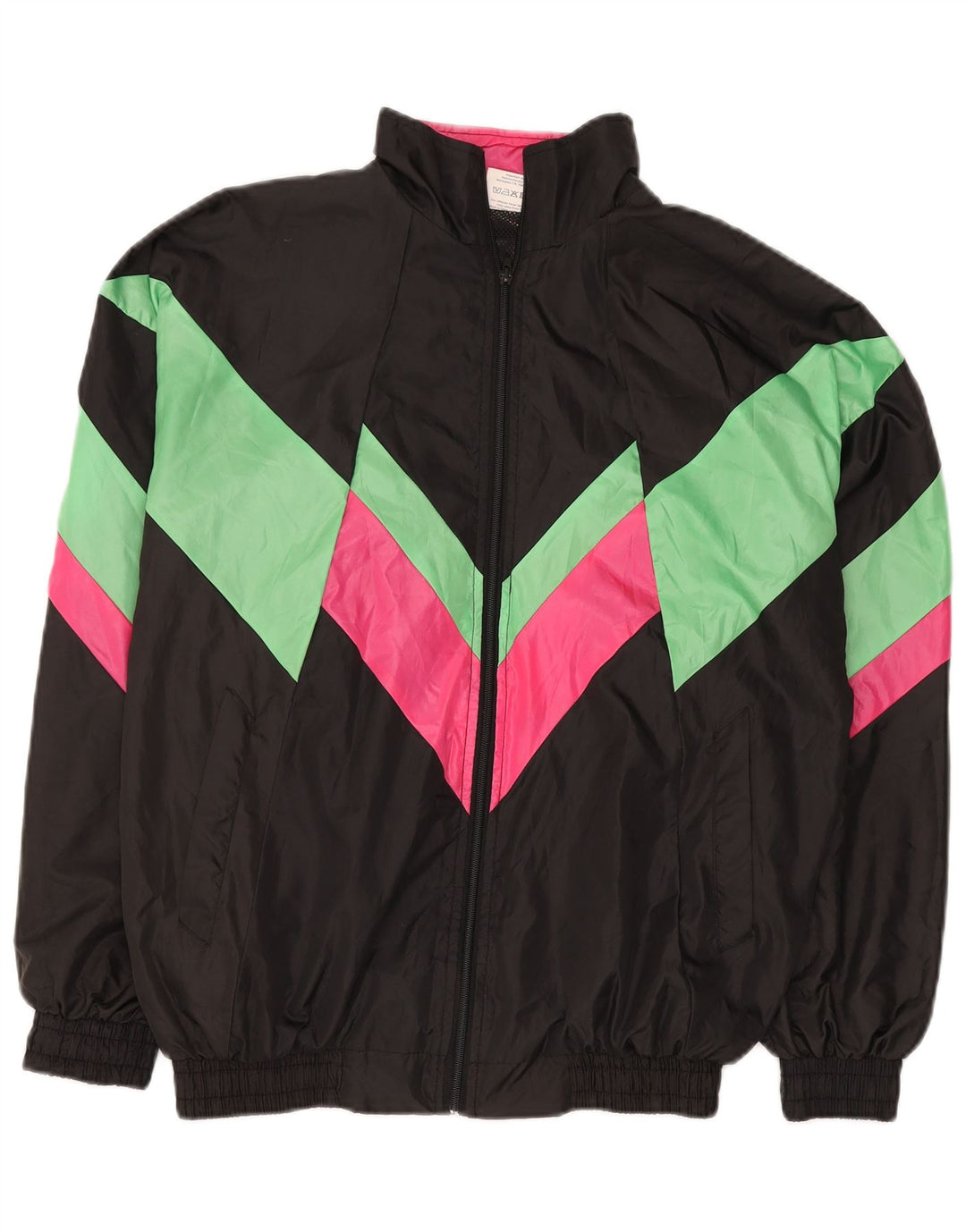 Trening pentru bărbați Vintage Top Jachetă XL Poliester color bloc negru