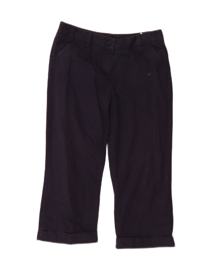 Pantaloni Capri pentru femei Marks & Spencer UK 10 Small W30 L21 Bleumarin