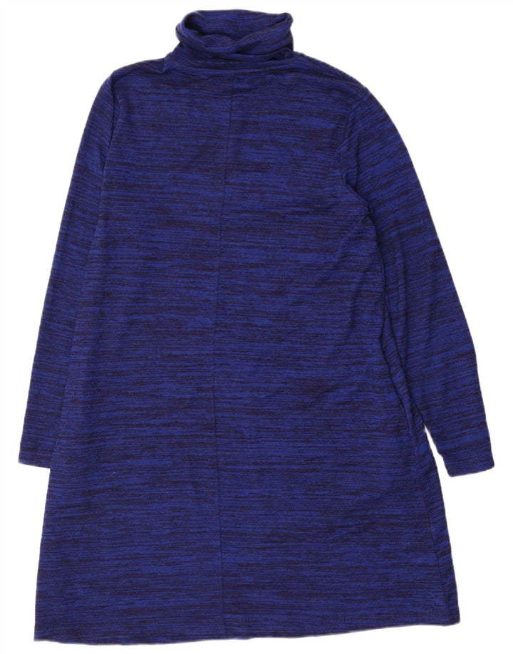 Marks & Spencer rochie cu pulover pentru femei UK 14 mare, albastru marin, poliester cu pături