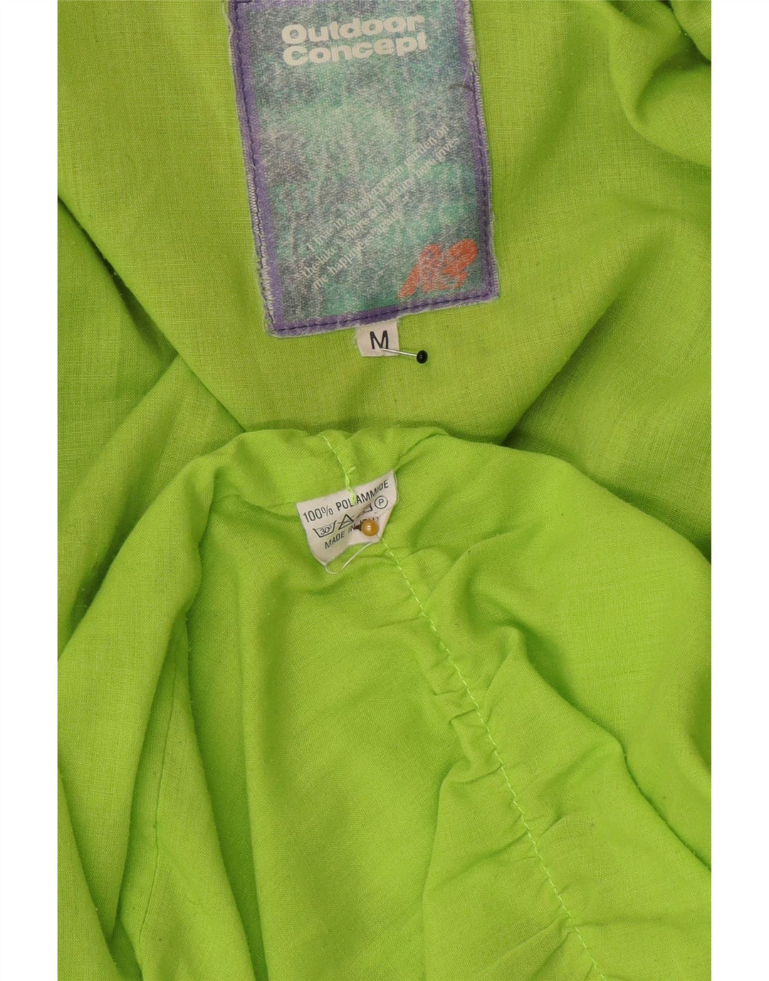 Jachetă cu glugă vintage pentru bărbați UK 38 Gri mediu Poliester color bloc