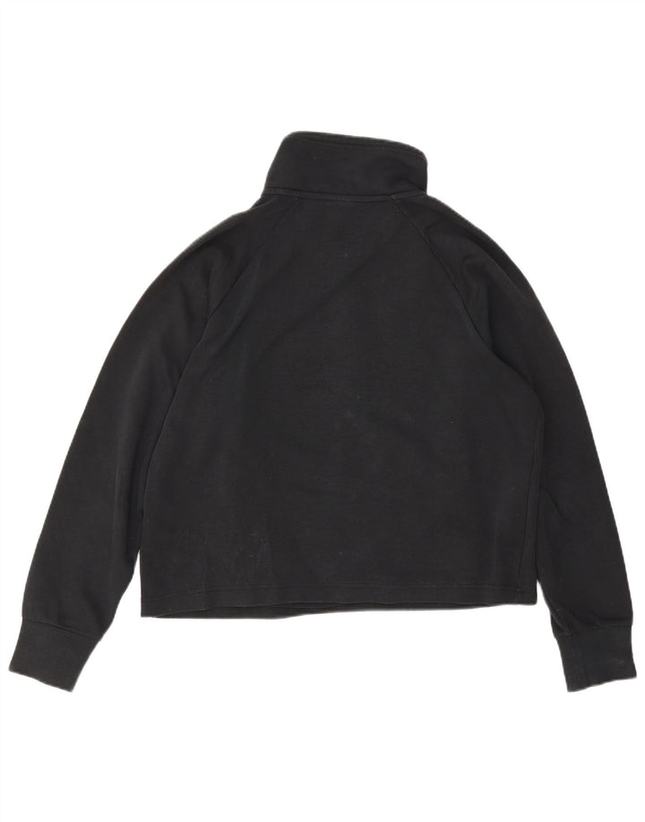 Pulover Nike pentru femei, supradimensionat, cu fermoar și gât, UK 10 Mic Negru
