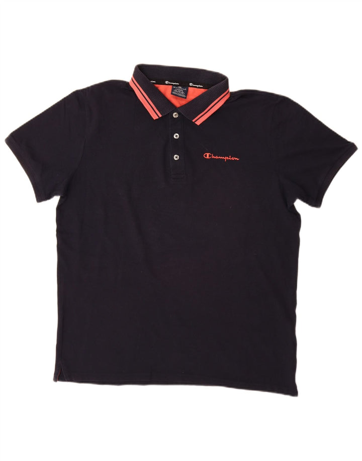 Tricou polo pentru bărbați Champion, mare, albastru, bumbac