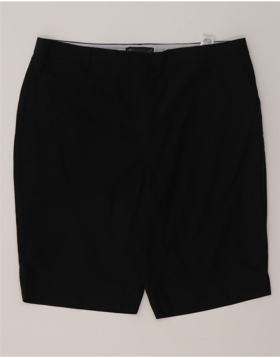 MARKS & SPENCER Pantaloni scurti chino pentru femei UK 16 Large 36 Black Poliester