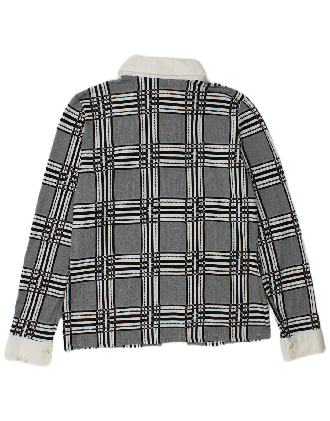 Bluză cămașă dublu piept pentru femei NARACAMICIE UK 14 Medium Grey Check