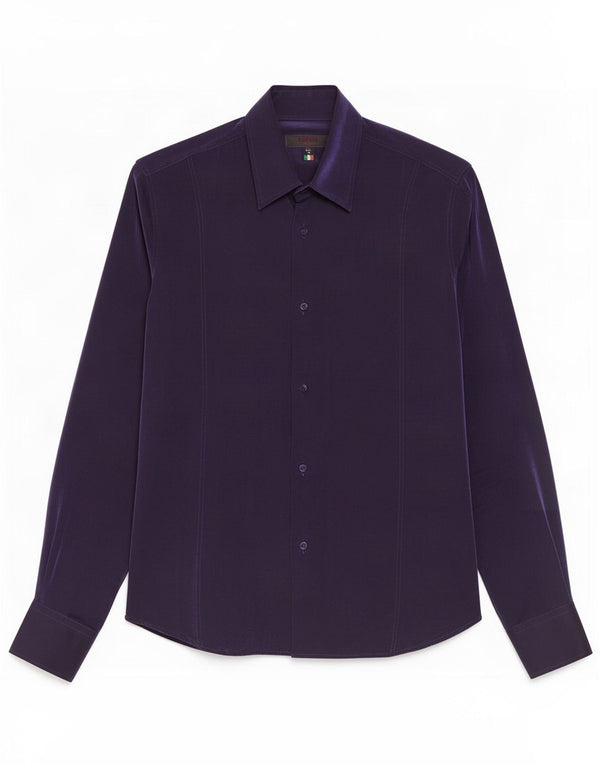 Tipo' S Mens Slim Shirt Small Purple Viscose