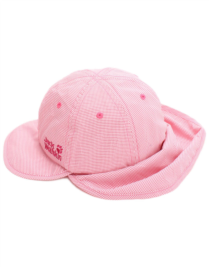 Jack Wolfskin Fete Gât Drape Trapper Pălărie 4-5 Ani Mic Pink Houndstooth