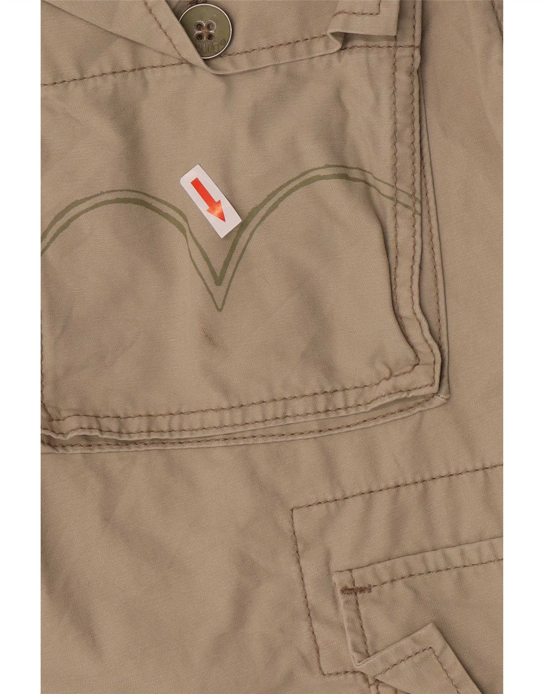 Pantaloni scurți cargo Levi's pentru bărbați, mediu W32, bumbac kaki
