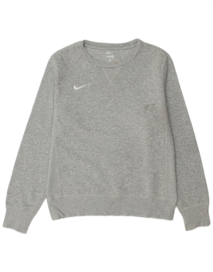 Pulover Nike pentru bărbați, bumbac cu pete mici, gri