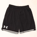 Pantaloni scurți sport grafic Under Armour pentru bărbați, poliester cu dungi mari, negre