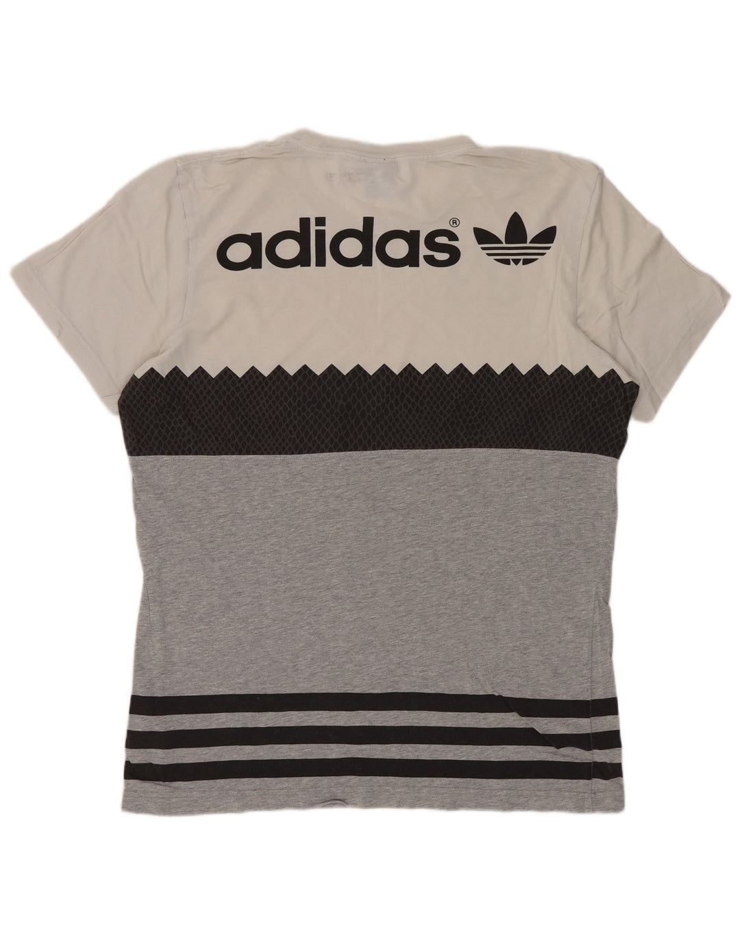 Tricou grafic ADIDAS Originals pentru bărbați Top, gri mediu, bumbac color bloc