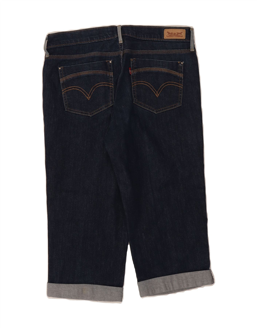 LEVI'S Womens Capri Jeans US 10 Large W30 L18 Navy Blue Vintage Levi's and Second-Hand Levi's from Messina Hembry 