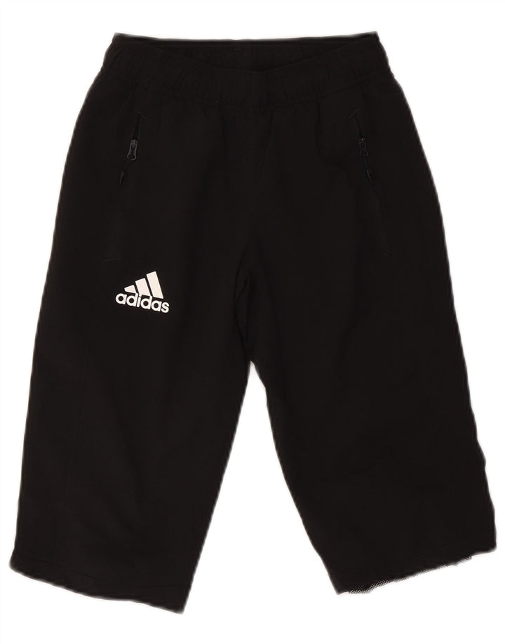 Pantaloni scurți sport Bermude Adidas băieți 9-10 ani poliester negru