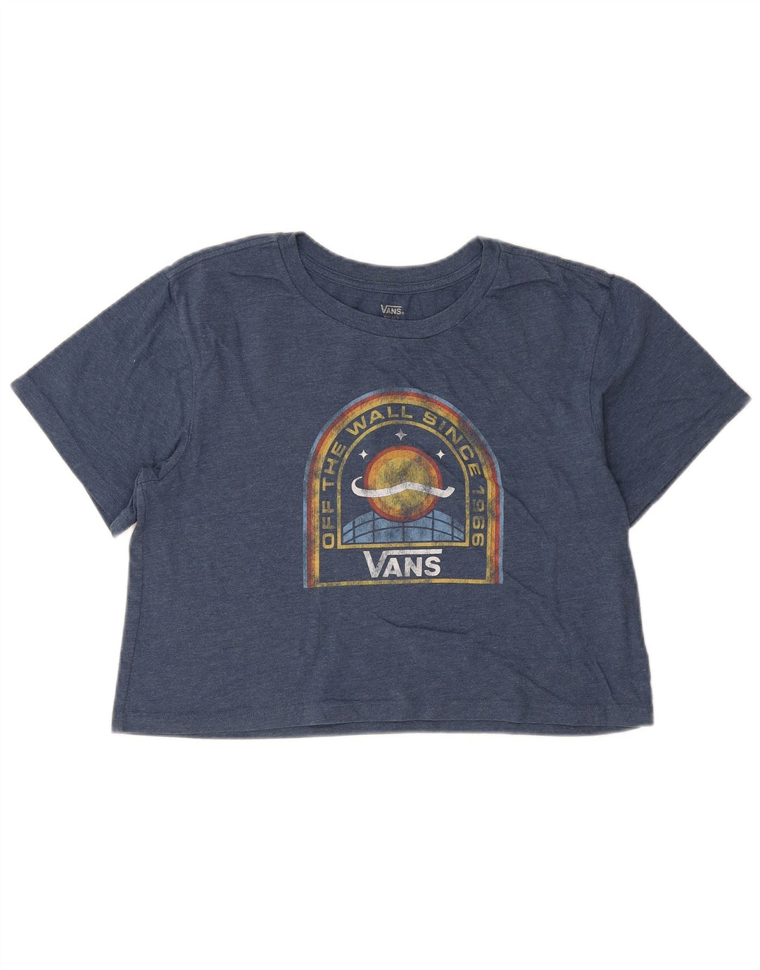 Tricou grafic supradimensionat pentru femei Vans UK 10 Small Blue