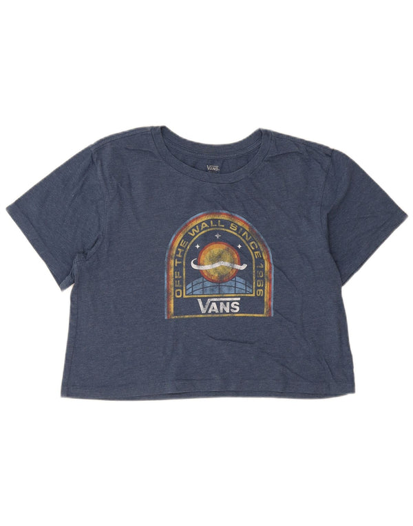 Tricou grafic supradimensionat pentru femei Vans UK 10 Small Blue