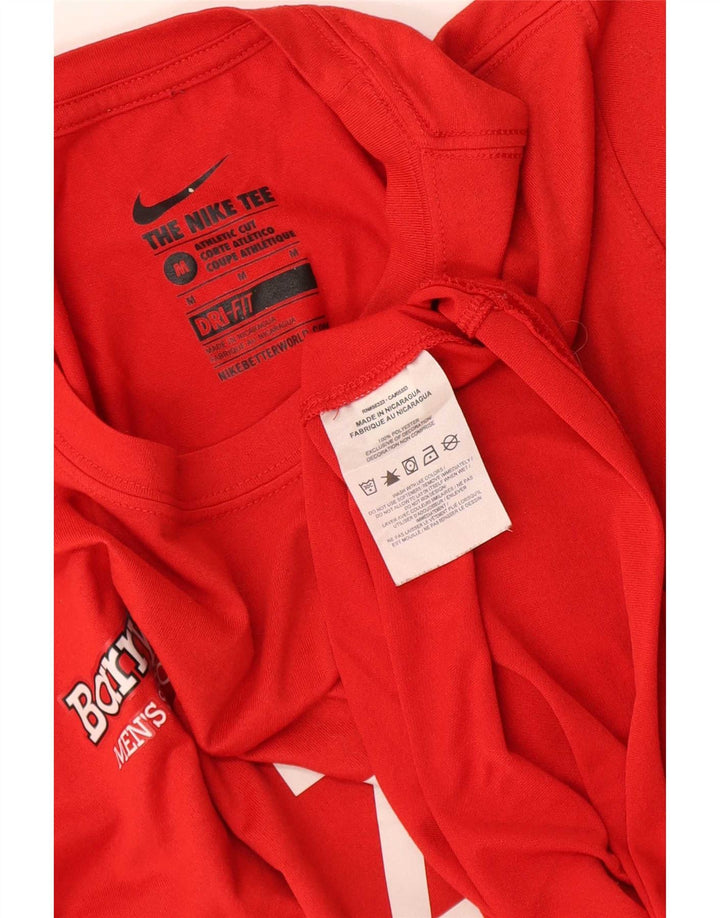Tricou grafic Nike Dri Fit pentru bărbați Top Medium Red Poliester