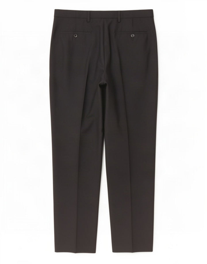 Pantaloni chino pentru bărbați Marks & Spencer, cu ajustare normală, L34 L33, poliester negru