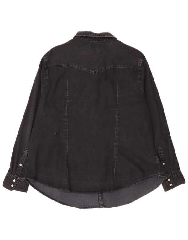 Cămașă denim Levi's pentru femei UK 20 2XL bumbac negru