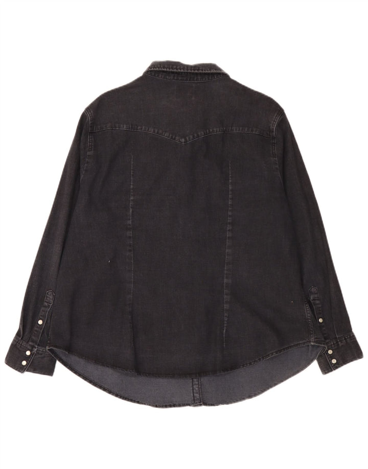 Cămașă denim Levi's pentru femei UK 20 2XL bumbac negru