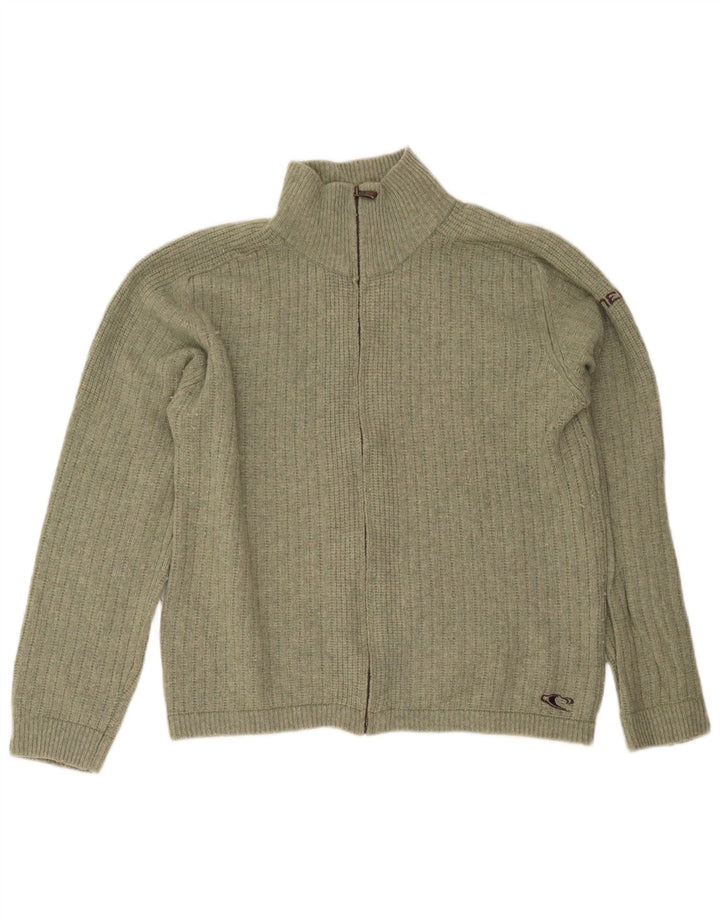 Pulover cardigan cu fermoar complet O'Neill pentru bărbați, lână mare kaki