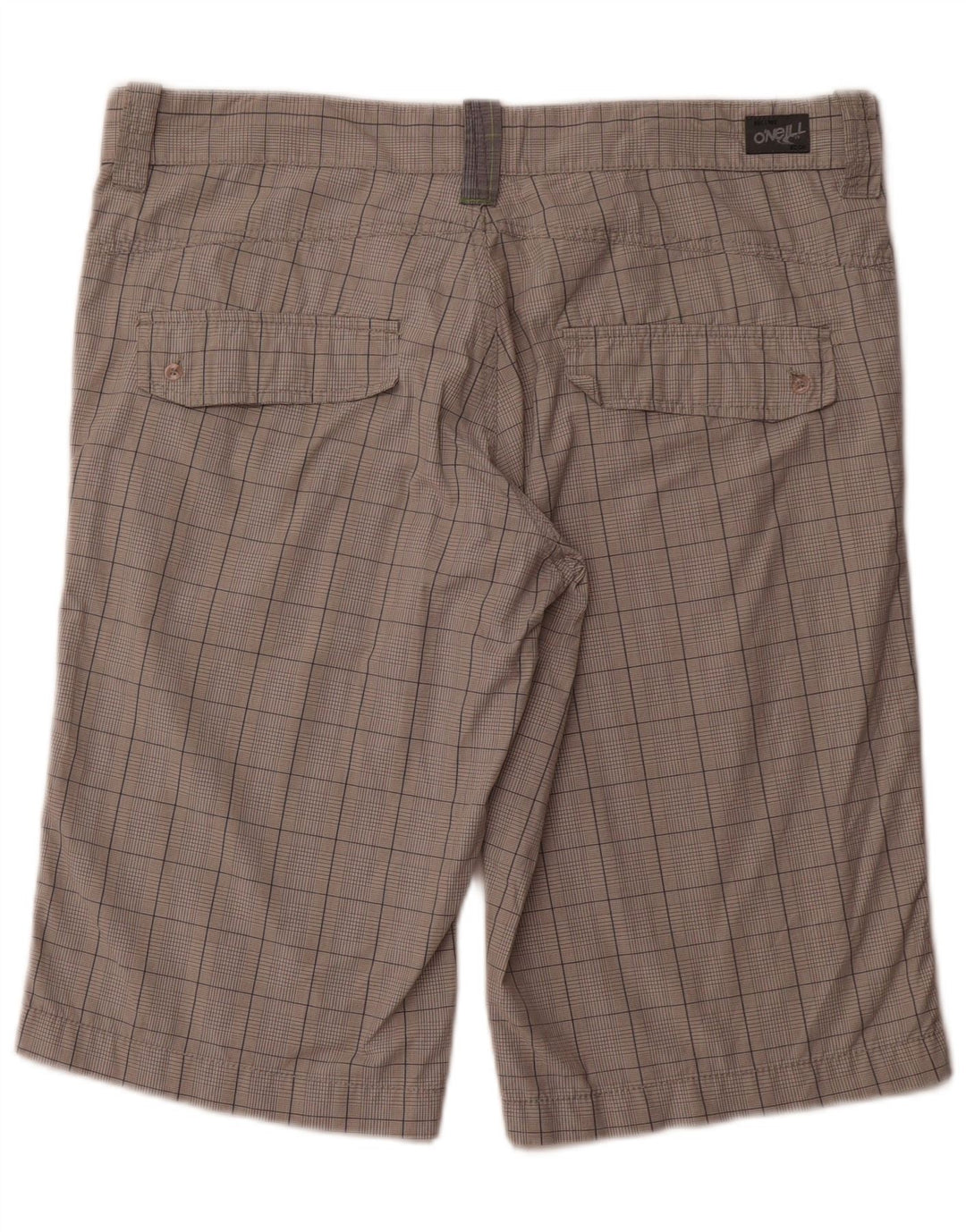 Pantaloni scurți chino pentru bărbați O'Neill W31, bumbac carouri, gri mediu
